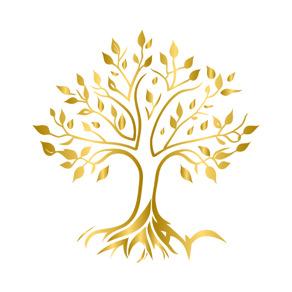 Baum als Symbol für Wachstum im Outline-Stil